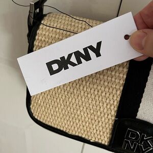 DKNY Beige and Black Shoulder Bag NEW with tag